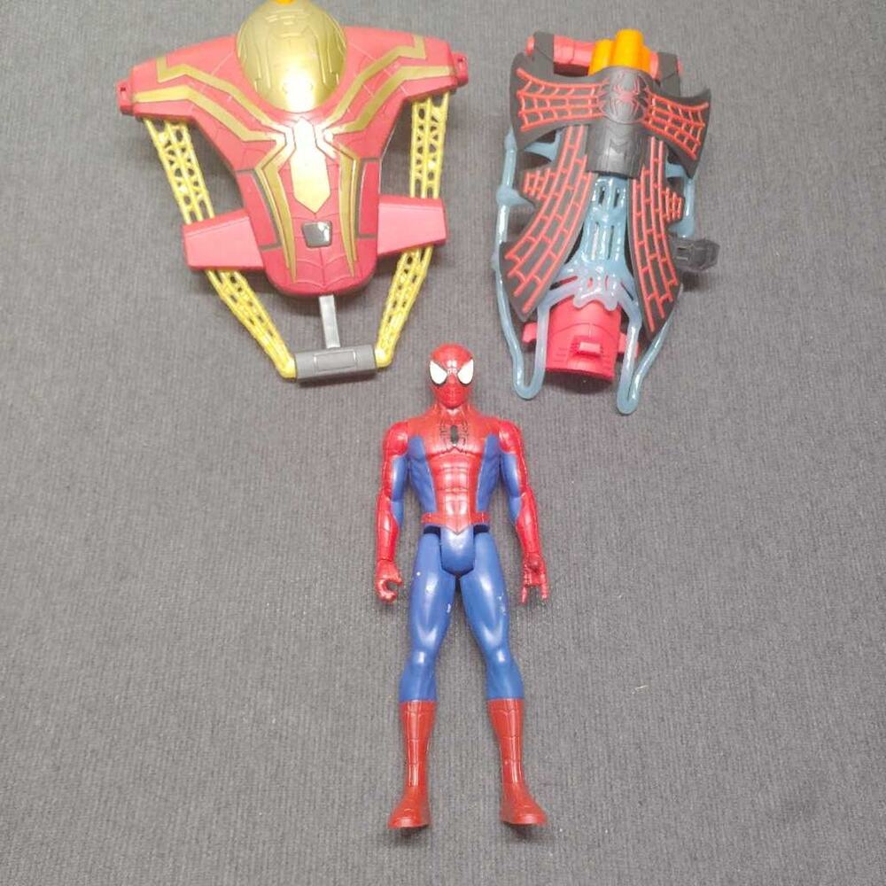 Marvel Spider-Man Titan Hero Action Figure 12” Hasbro Web Gear Armor Accessory